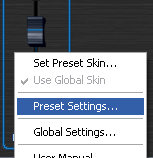 Step 03 - For each inserted gain plugin, open the presets settings window